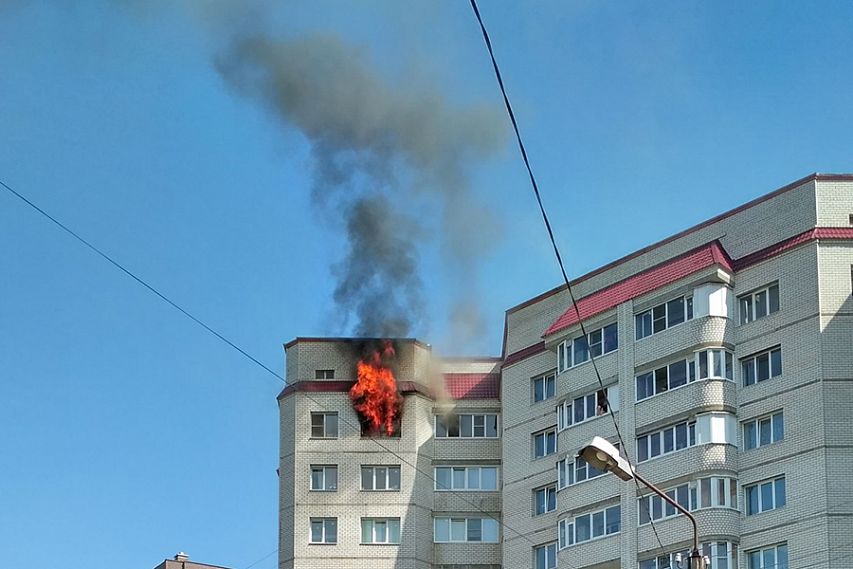 В Железногорске на улице Молодёжная сгорела квартира