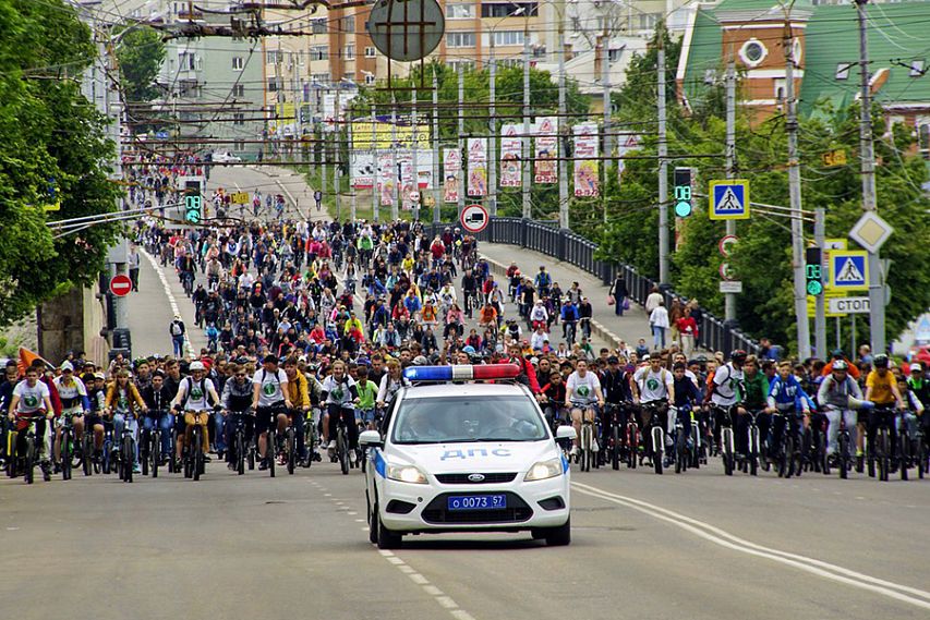 Железногорцы приняли участие в самом массовом велопробеге Орла и даже стали его велосилачами