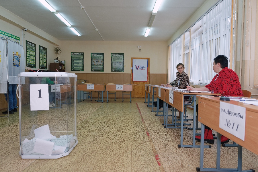 Явка избирателей в Железногорске в первый день голосования на президентских выборах составила 32,7%