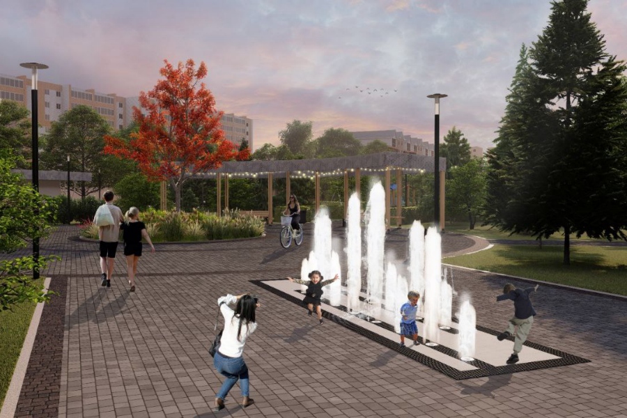 В Железногорске построят сухой фонтан