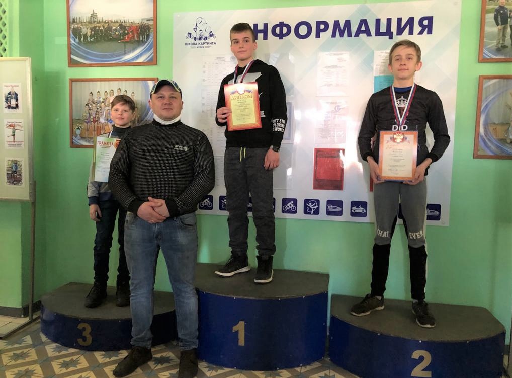 Железногорцы стали победителями и призерами Молодежного Чемпионата Курска по картингу