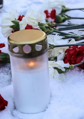 Акция в память о жертвах трагедии в Кемерово