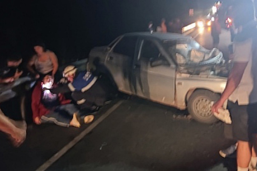 Под Железногорском в результате столкновения двух автомобилей пострадали два человека