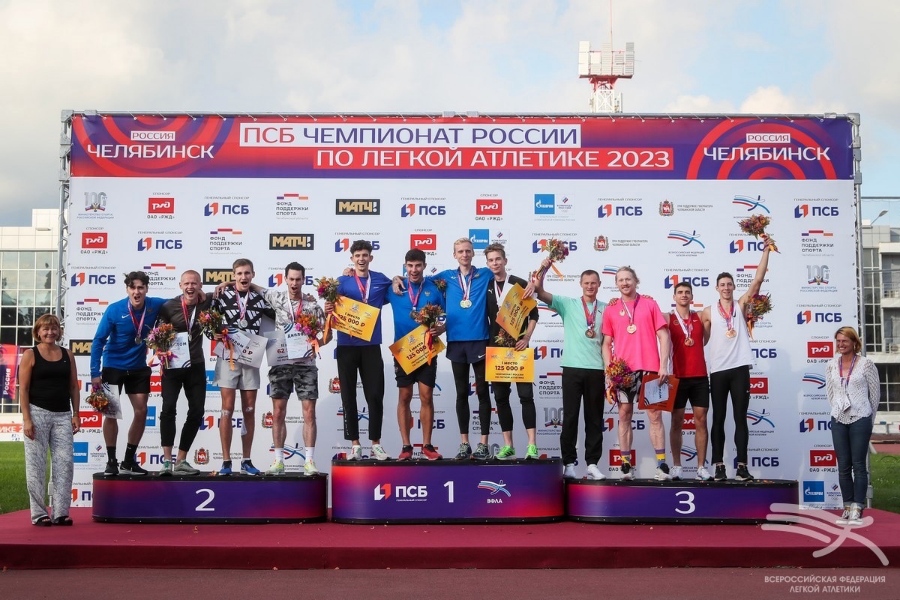 Железногорские легкоатлеты завоевали на чемпионате России серебряную и бронзовые медали