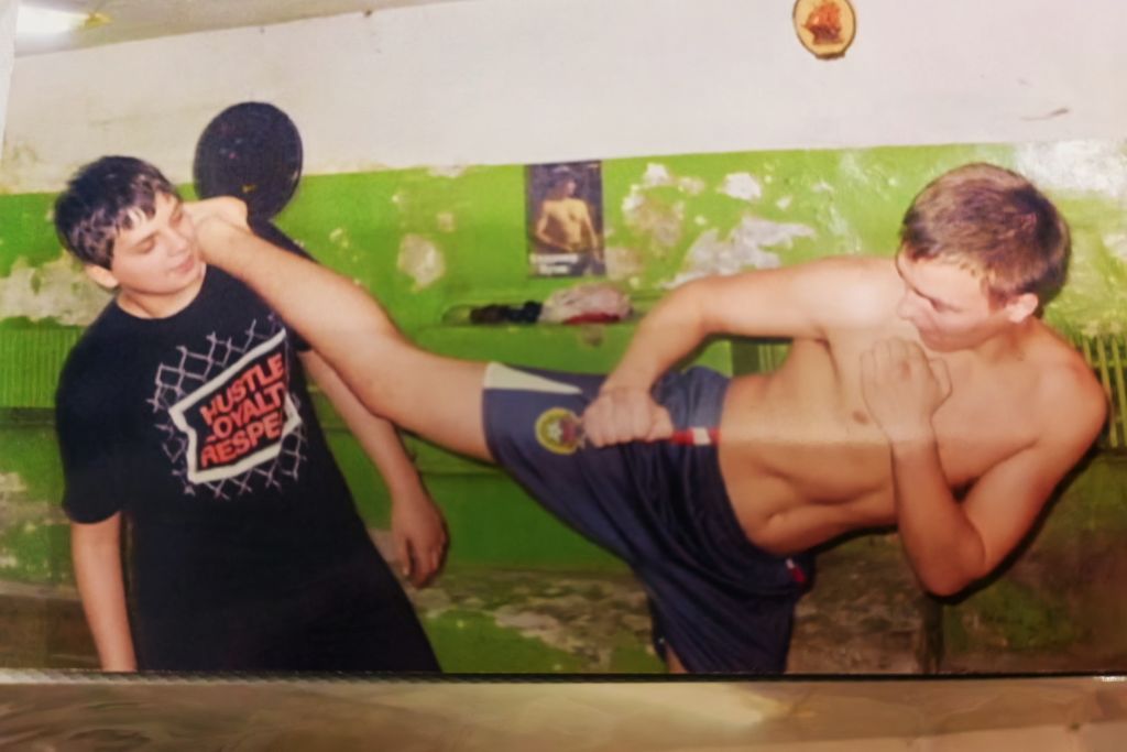 На тренировке, Юра справа.jpg