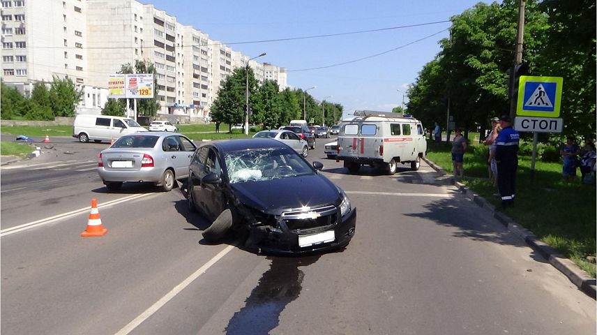 ДТП: в Железногорске столкнулись три автомобиля