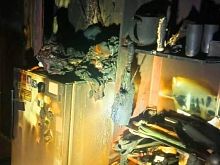 В Железногорске произошёл пожар в многоквартирном доме 