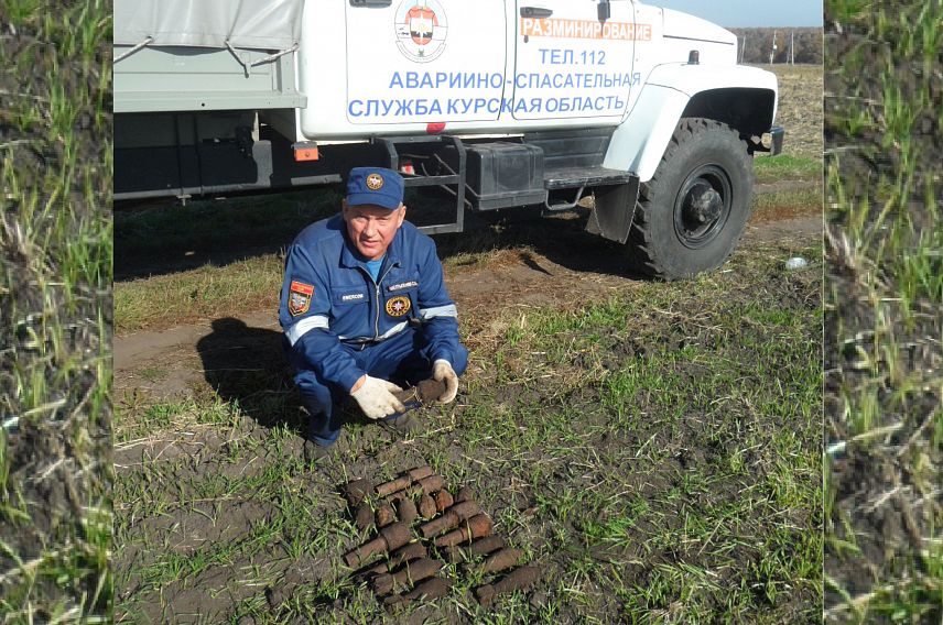 Под железногорском нашли 20 снарядов времён Великой Отечественной войны