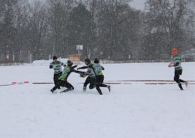 Железногорцы взяли бронзу чемпионата ЦФО по регби на снегу