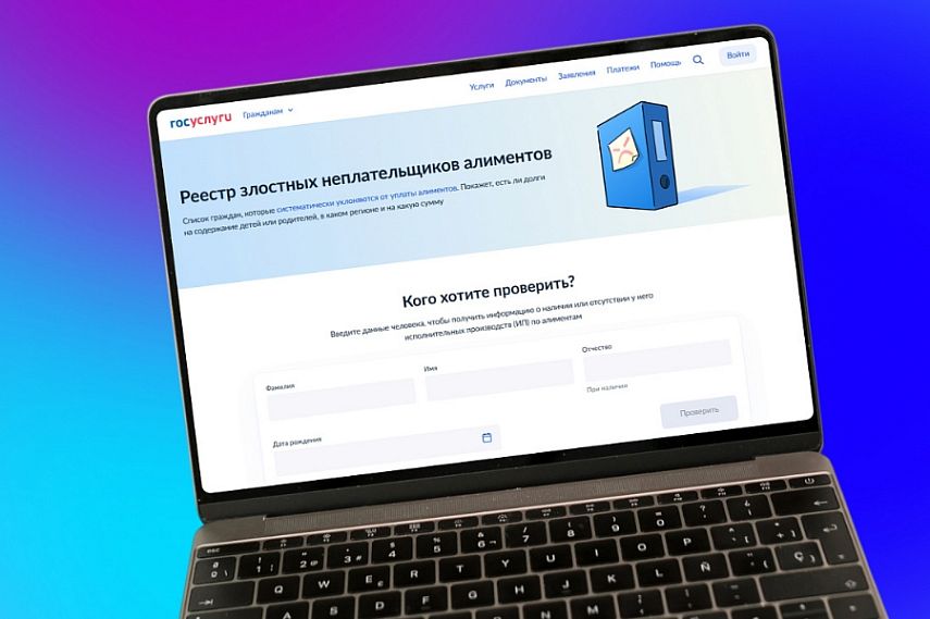 На «Госуслугах» появился реестр злостных неплательщиков алиментов 