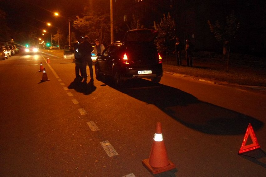 В Железногорске вечером столкнулись машины, а ночью сбили пешехода