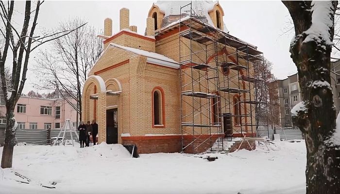В Железногорске строится храм Святой Варвары