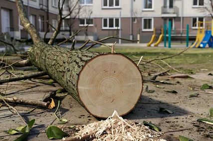 Железногорская управляющая компания судилась с прокуратурой из-за спиленного дерева 