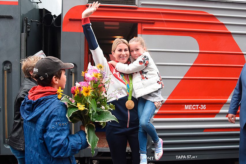 Олимпийская чемпионка Инна Дериглазова вернулась в Курск
