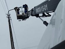 В Железногорске устаревшие светильники меняют на светодиодные 