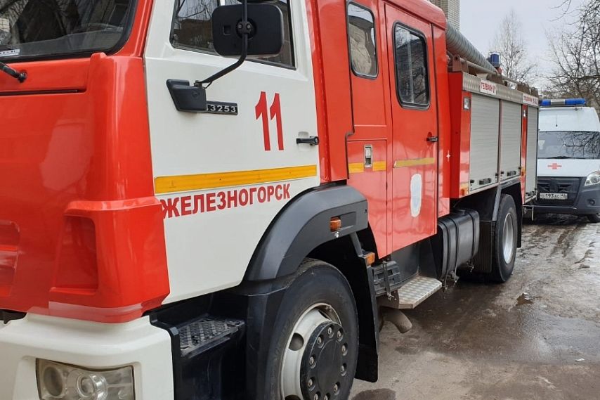 В Железногорске поводом для вызова пожарных стал дым от мангала