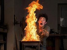 В Железногорском районе подросток получил ожоги лица