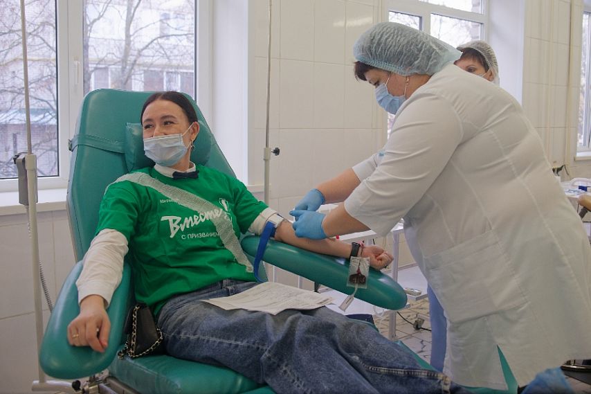 Волонтёры Михайловского ГОКа в очередной раз стали донорами крови 