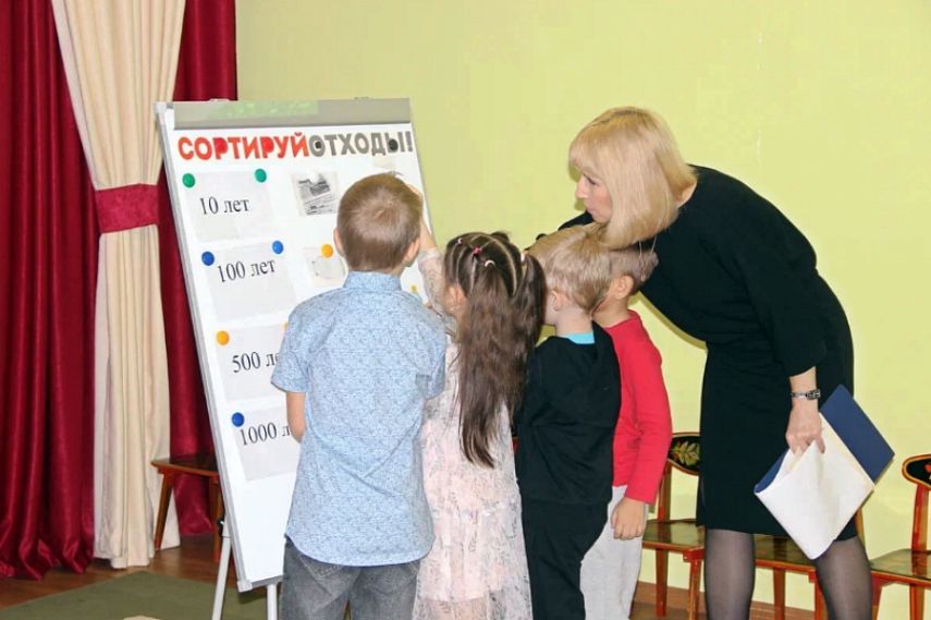 Воспитанники детского сада «Тополёк» сделали «Первые шаги в экомир»