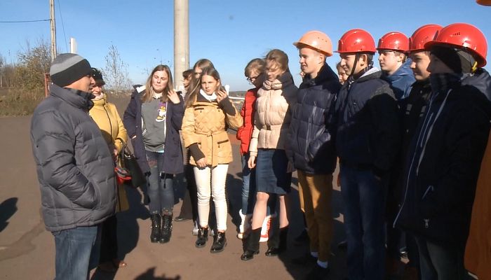 Экскурсия в подразделения Михайловского ГОКа для школьников города 