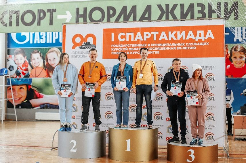 Команда администрации Железногорска завоевала золотые медали по плаванию