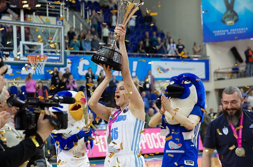 Курское «Динамо» впервые в истории стало чемпионом России по баскетболу среди женщин