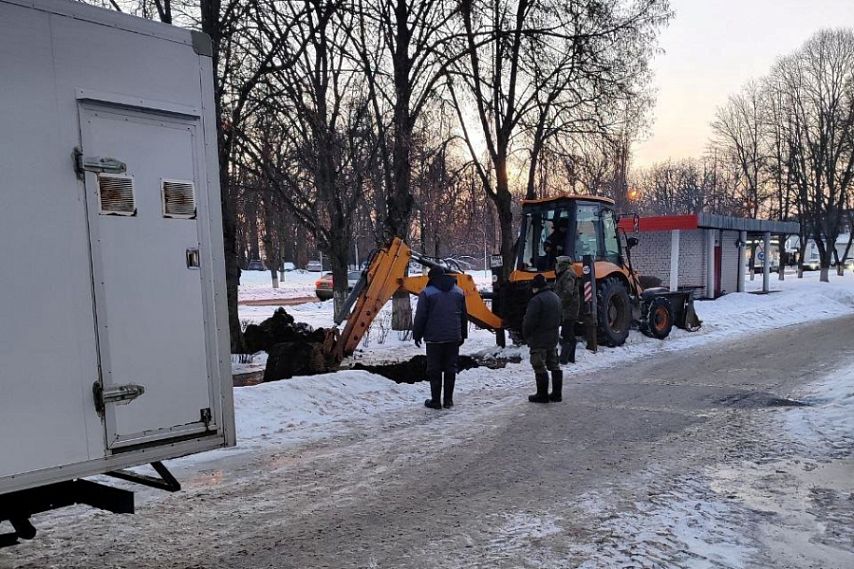 В Железногорске произошла авария на сетях водоснабжения 