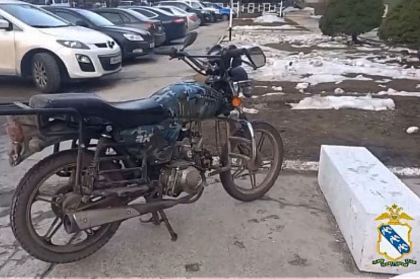 Железногорские полицейские оперативно раскрыли кражу мопеда