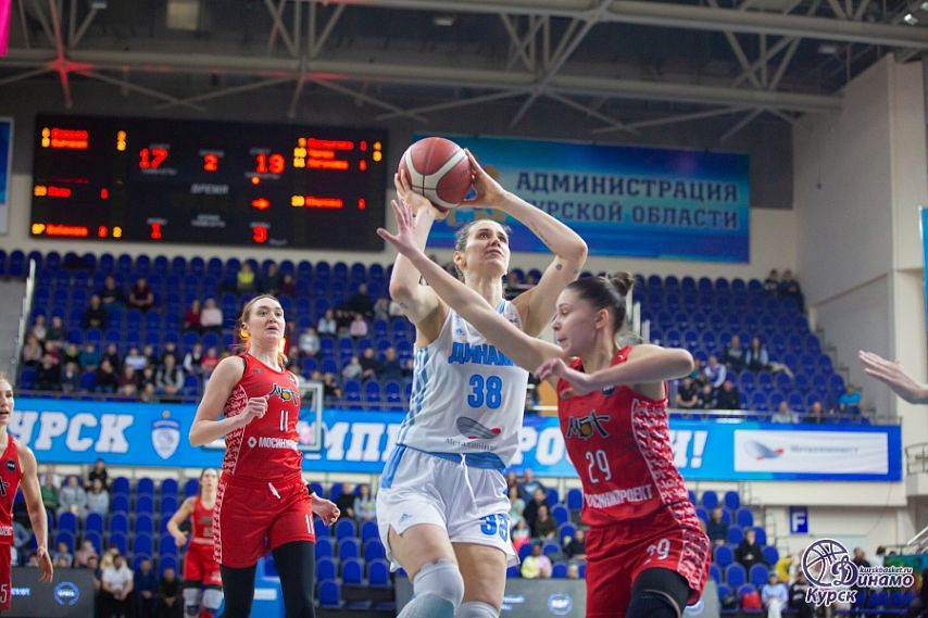 Баскетболистки курского «Динамо» впервые победили  МБА и вышли на второе место