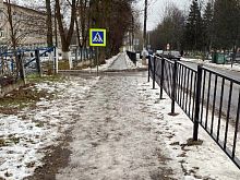 В Железногорске выявлены факты неудовлетворительной уборки улиц и дворов от снега и наледи