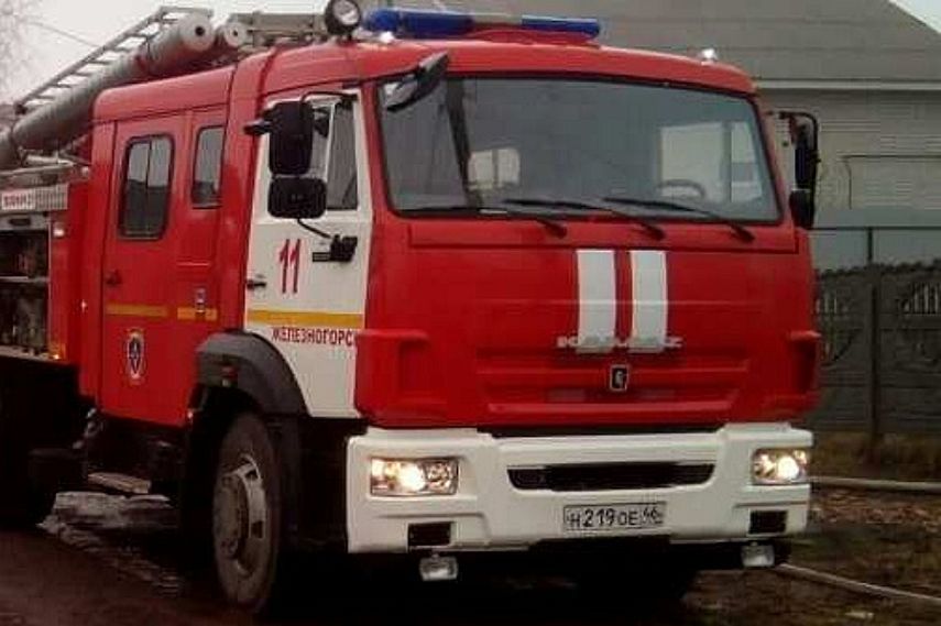 В Железногорске при пожаре пострадал 57-летний мужчина