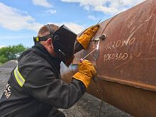 Новый водовод прокладывают для дренажных вод карьера