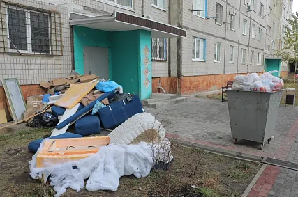 За год каждый житель Курской области накапливает 257 кг мусора