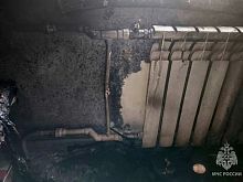 В Железногорске пожар потушила вода из расплавившейся батареи отопления