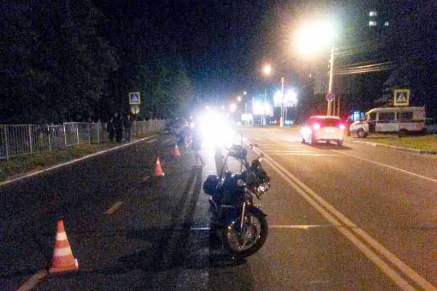В Железногорске мотоциклист сбил пешехода