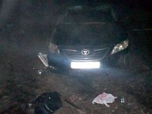 В Железногорском районе водитель «Тойоты» в ДТП  врезался в столб