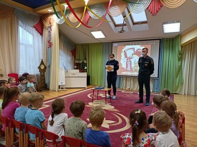 Курским дошколятам напомнили о правилах пожарной безопасности