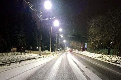 В Железногорске установили новые светильники на улице Мира 