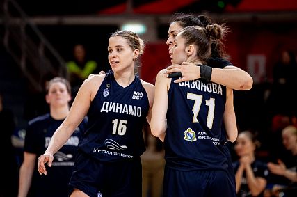 Баскетболисткам курского «Динамо» потребовались два овертайма для победы над московской МБА-МГУСиТ