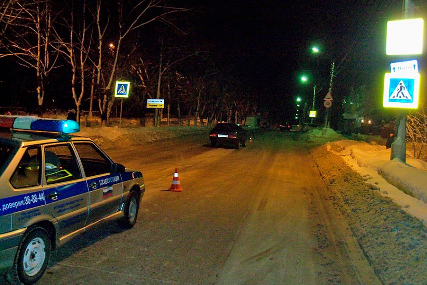 В Железногорске на нерегулируемом пешеходном переходе сбили женщину