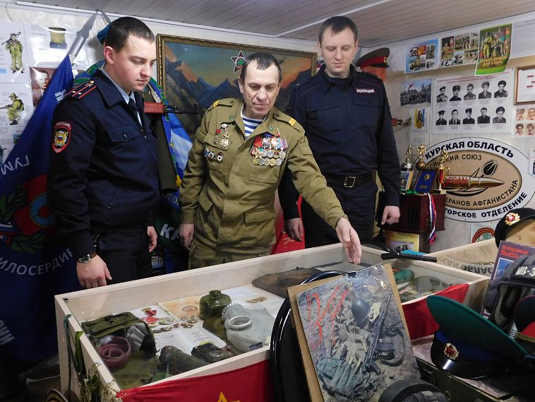 Сотрудники железногорской полиции посетили музей воинской славы