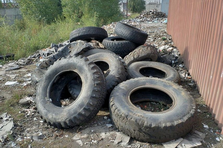 В Железногорске нет пунктов сбора и утилизации автопокрышек 