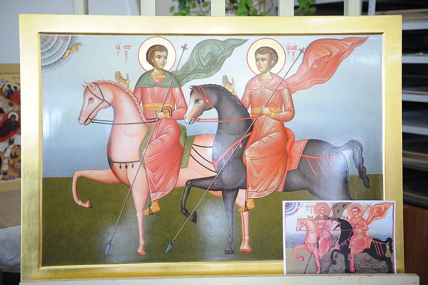 Курские иконописцы воссоздали уникальную икону для древнего монастыря Сирии 