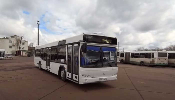 Новый автобус МАЗ на Михайловском ГОКе
