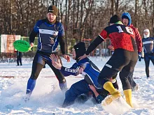 В Железногорске прошёл чемпионат ЦФО по регби на снегу