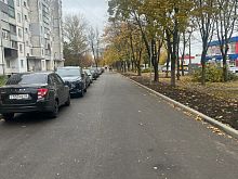 В Железногорске отремонтировали тротуар на улице Димитрова