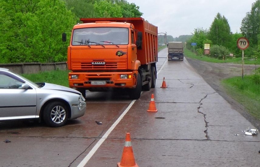 Не обогнал: в Железногорском районе произошло ДТП