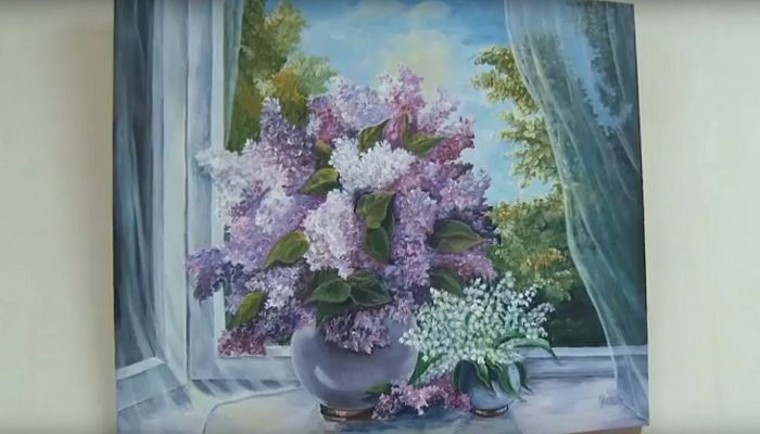 В управлении комбината МГОКа открыта выставка картин Натальи Глущенко
