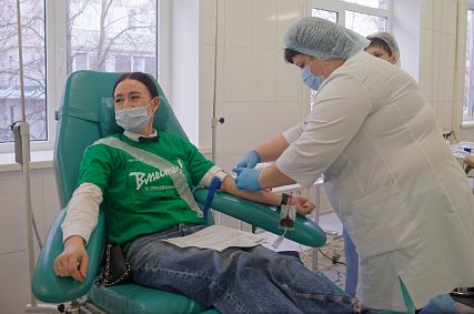 Волонтёры Михайловского ГОКа в очередной раз стали донорами крови 