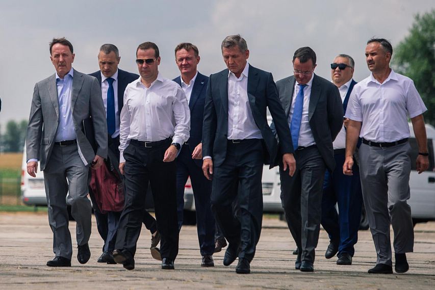 Премьер-министр России Дмитрий Медведев посетил Железногорский район 